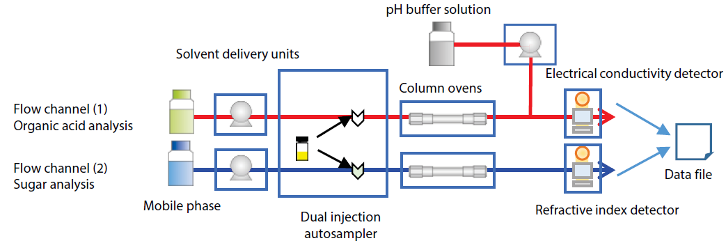 Dual Injection Flow Channel Diagram